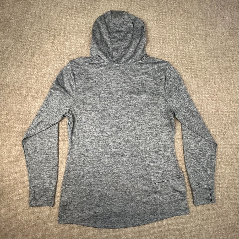 Old Navy Active Hoodie Womens XL Gray Thumbhole Sleeve Athletic Fit Pullover - Picture 3 of 12